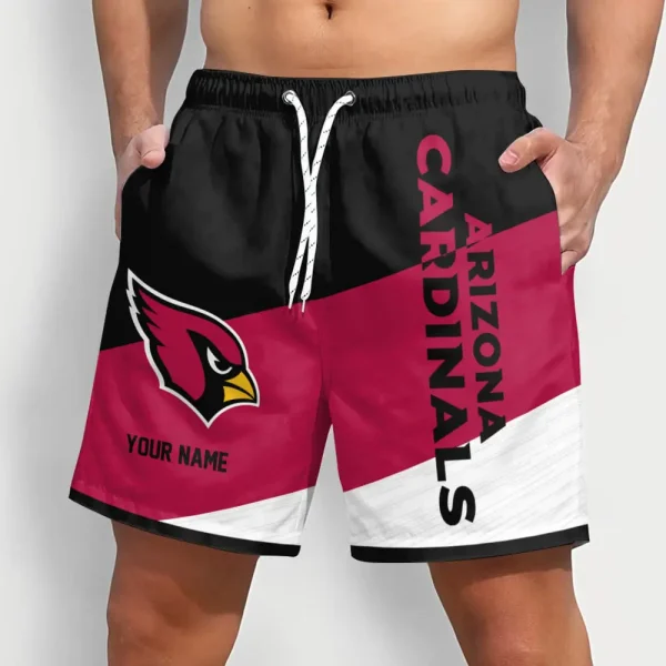 Arizona Cardinals Colorful Men Short Pants Custom Name All Teams Gift For Fans