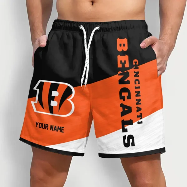 Cincinnati Bengals Colorful Men Short Pants Custom Name Gift For Fans