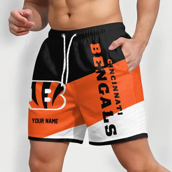 Cincinnati Bengals Colorful Men Short Pants Custom Name Gift For Fans - Image 2