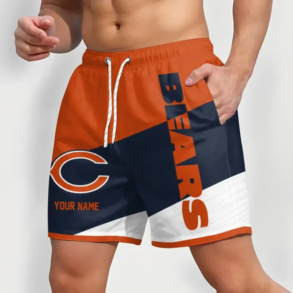 Chicago Bears Colorful Men Short Pants Custom Name Gift For Fans - Image 2