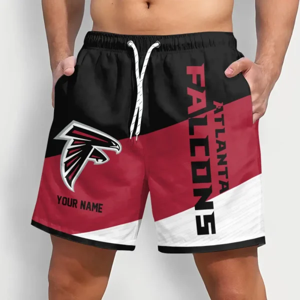 Atlanta Falcons Colorful Men Short Pants Custom Name Gift For Fans