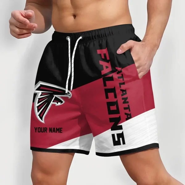 Atlanta Falcons Colorful Men Short Pants Custom Name Gift For Fans - Image 2