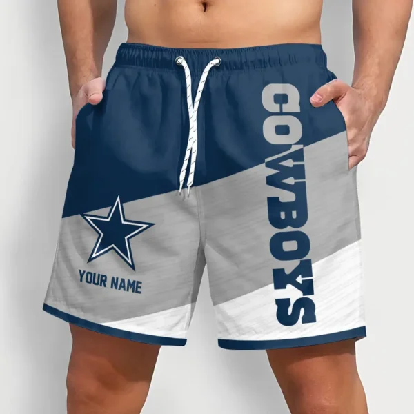 Dallas Cowboys Colorful Men Short Pants Custom Name Gift For Fans