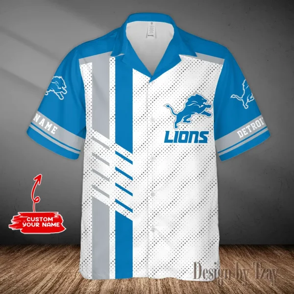 Detroit Lions Summer Hawaiian Shirt Trending 2025 AZHWS807