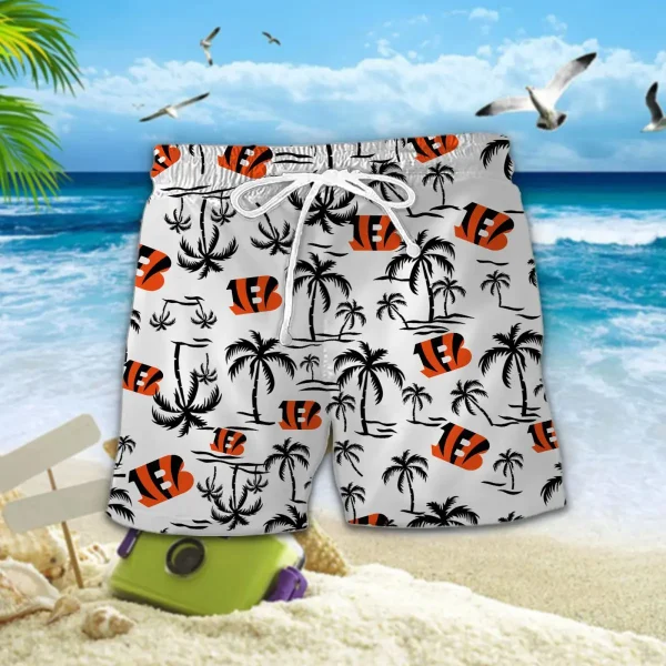 Cincinnati Bengals DDQQ30441 Summer Collection Hawaii Shirt | Shorts - Image 2