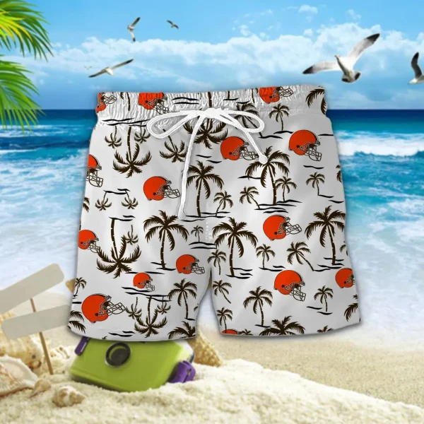 Cleveland Browns DDQQ30442 Summer Collection Hawaii Shirt | Shorts - Image 2