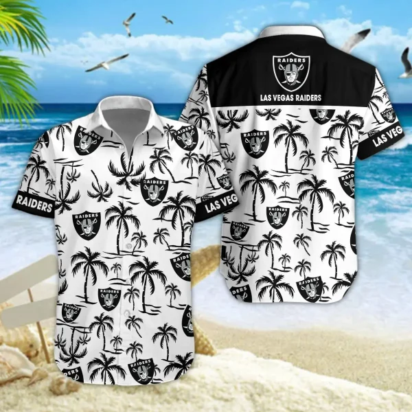 Las Vegas Raiders DDQQ30451 Summer Collection Hawaii Shirt | Shorts