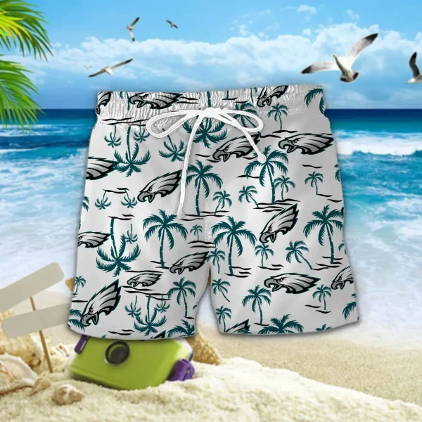 Philadelphia Eagles DDQQ30460 Summer Collection Hawaii Shirt | Shorts - Image 2