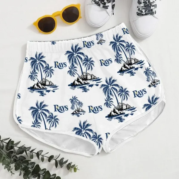 Tampa Bay Rays Summer Collection V-neck Women T-shirt | Shorts AGCWTS802
