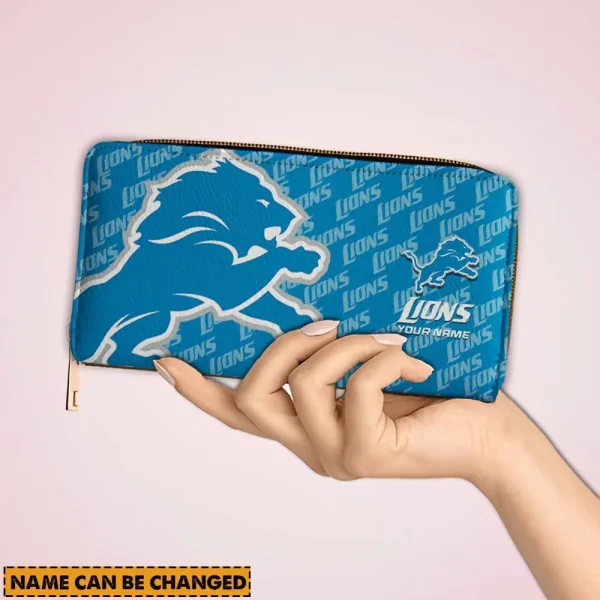 Detroit Lions Clutch Purse Woman Wallet SPTPURSE005