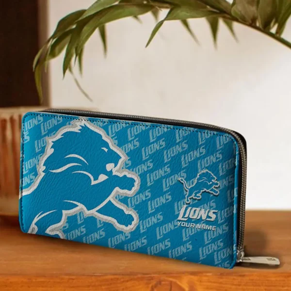 Detroit Lions Clutch Purse Woman Wallet SPTPURSE005 - Image 3