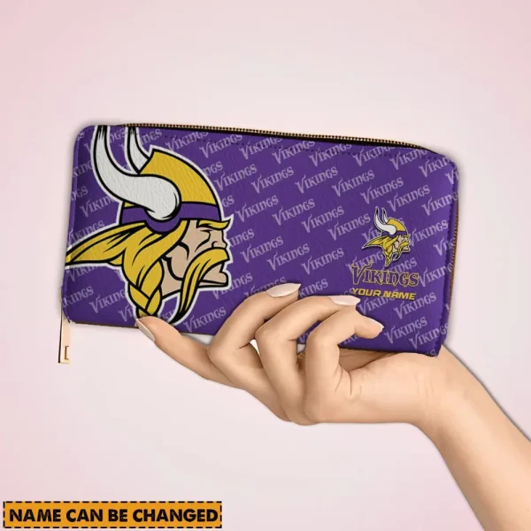 Minnesota Vikings Clutch Purse Woman Wallet SPTPURSE022