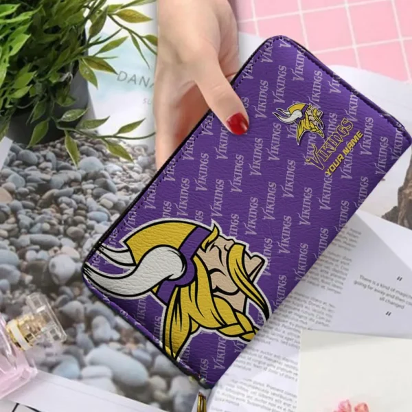 Minnesota Vikings Clutch Purse Woman Wallet SPTPURSE022 - Image 2