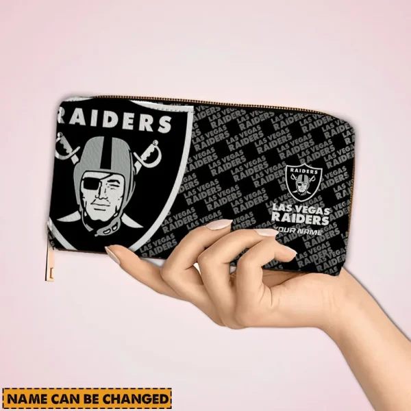 Las Vegas Raiders Clutch Purse Woman Wallet SPTPURSE023
