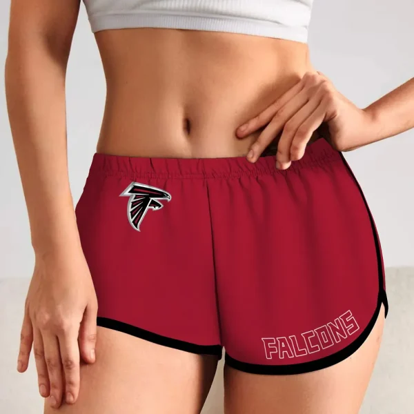Atlanta Falcons Women’s Elastic Waist Sleep Sport Shorts SPTWEWSS003 - Image 3