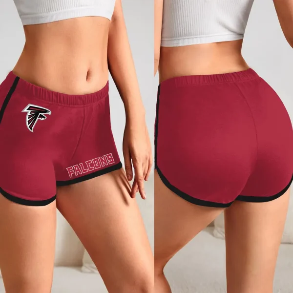 Atlanta Falcons Women’s Elastic Waist Sleep Sport Shorts SPTWEWSS003 - Image 4