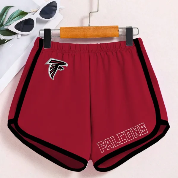 Atlanta Falcons Women’s Elastic Waist Sleep Sport Shorts SPTWEWSS003 - Image 5