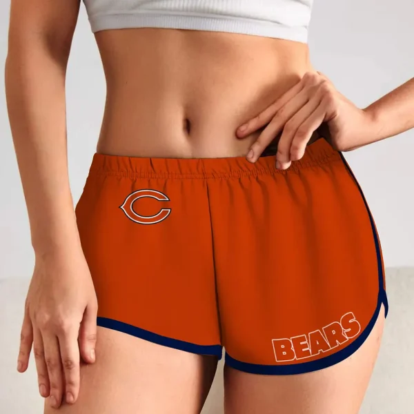 Chicago Bears Women’s Elastic Waist Sleep Sport Shorts SPTWEWSS005 - Image 2