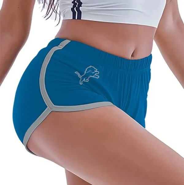 Detroit Lions Women’s Elastic Waist Sleep Sport Shorts SPTWEWSS010 - Image 2