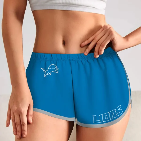 Detroit Lions Women’s Elastic Waist Sleep Sport Shorts SPTWEWSS010 - Image 3