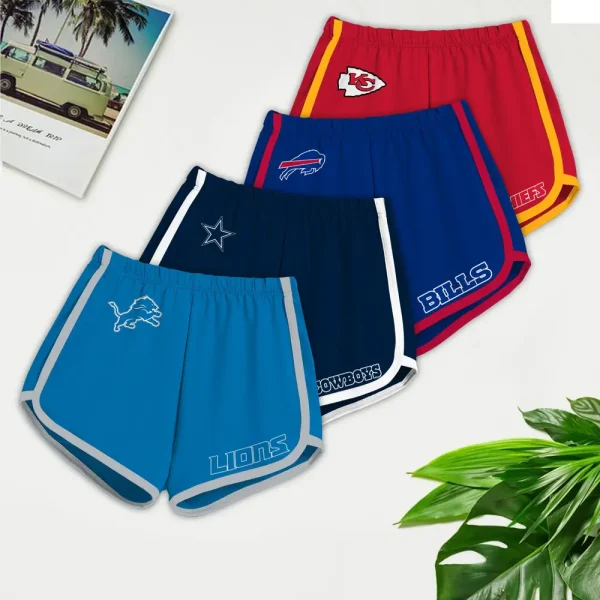 Detroit Lions Women’s Elastic Waist Sleep Sport Shorts SPTWEWSS010