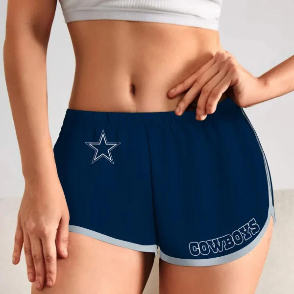 Dallas Cowboys Women’s Elastic Waist Sleep Sport Shorts SPTWEWSS011 - Image 3