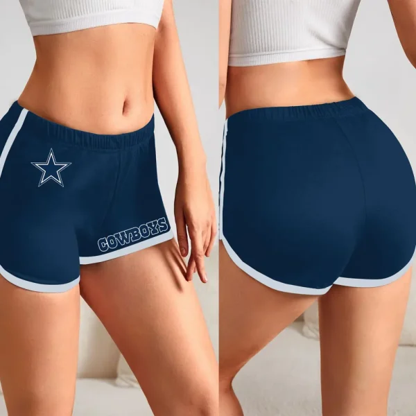 Dallas Cowboys Women’s Elastic Waist Sleep Sport Shorts SPTWEWSS011 - Image 4