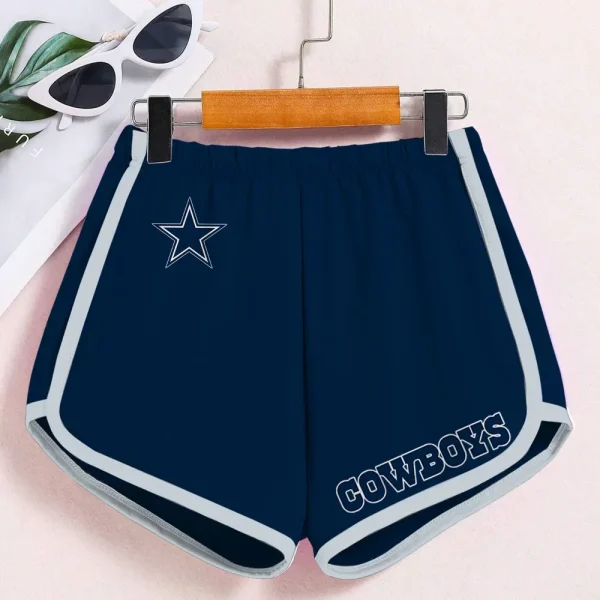 Dallas Cowboys Women’s Elastic Waist Sleep Sport Shorts SPTWEWSS011 - Image 2