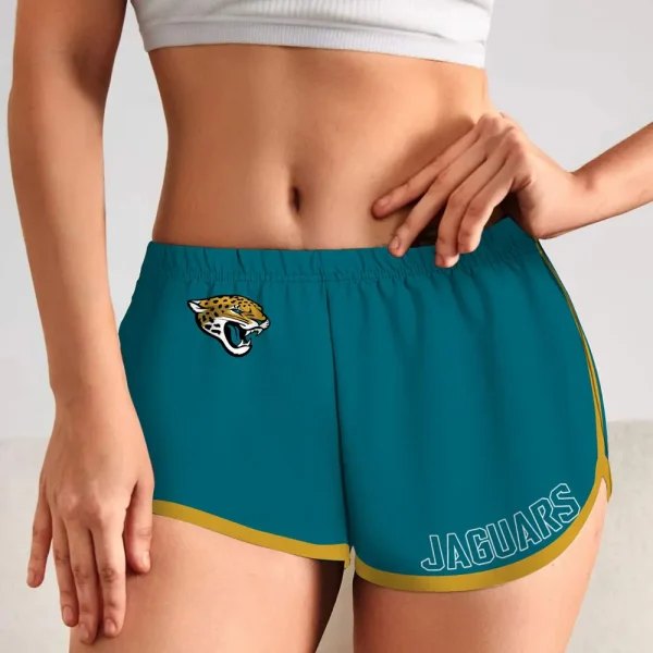 Jacksonville Jaguars Women’s Elastic Waist Sleep Sport Shorts SPTWEWSS015 - Image 3