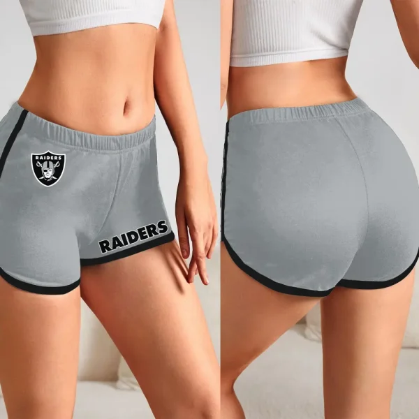 Las Vegas Raiders Women’s Elastic Waist Sleep Sport Shorts SPTWEWSS016 - Image 5