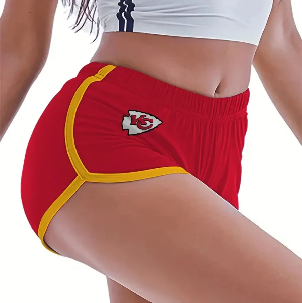 Kansas City Chiefs Women’s Elastic Waist Sleep Sport Shorts SPTWEWSS017 - Image 2