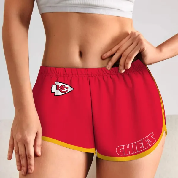 Kansas City Chiefs Women’s Elastic Waist Sleep Sport Shorts SPTWEWSS017 - Image 3