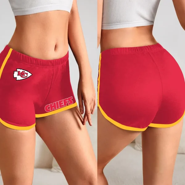 Kansas City Chiefs Women’s Elastic Waist Sleep Sport Shorts SPTWEWSS017 - Image 4