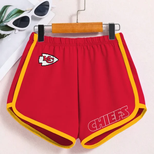 Kansas City Chiefs Women’s Elastic Waist Sleep Sport Shorts SPTWEWSS017 - Image 5
