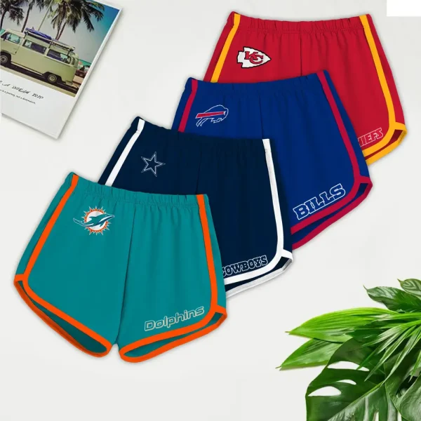 Miami Dolphins Women’s Elastic Waist Sleep Sport Shorts SPTWEWSS019