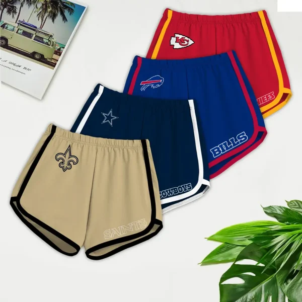 New Orleans Saints Women’s Elastic Waist Sleep Sport Shorts SPTWEWSS023