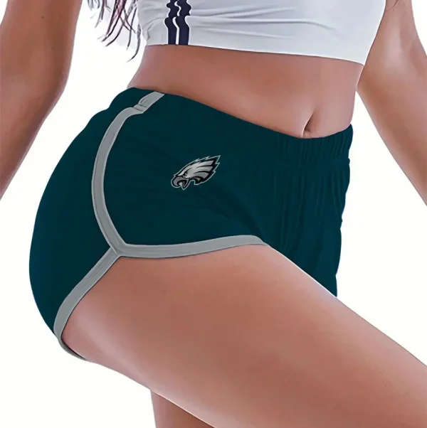 Philadelphia Eagles Women’s Elastic Waist Sleep Sport Shorts SPTWEWSS027 - Image 2