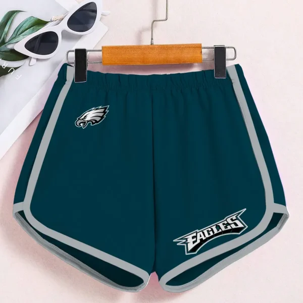 Philadelphia Eagles Women’s Elastic Waist Sleep Sport Shorts SPTWEWSS027 - Image 5
