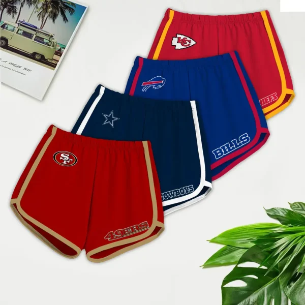 San Francisco 49ers Women’s Elastic Waist Sleep Sport Shorts SPTWEWSS028