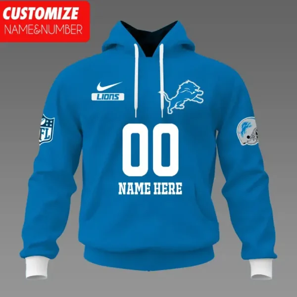 Detroit Lions 3D Pullover Hoodie AZHD841