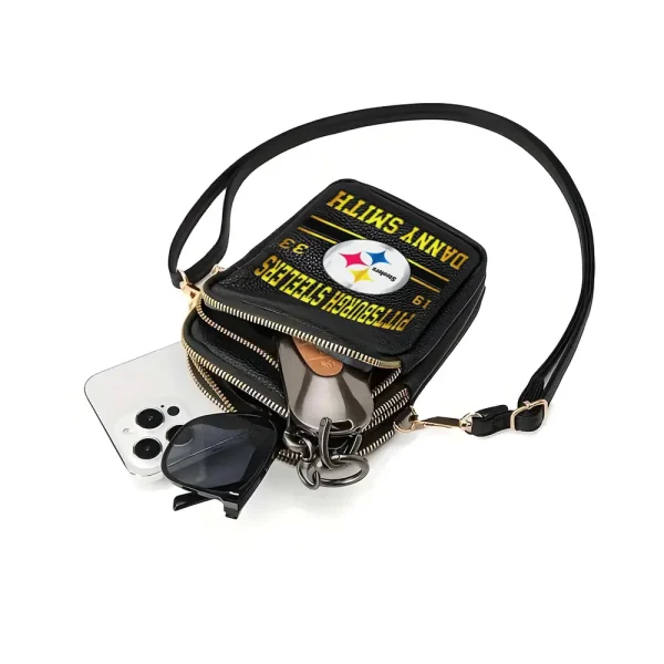 Pittsburgh Steelers Women's Leather Crossbody Bag S9CBB124 - Image 2