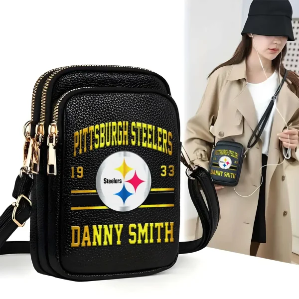 Pittsburgh Steelers Women's Leather Crossbody Bag S9CBB124