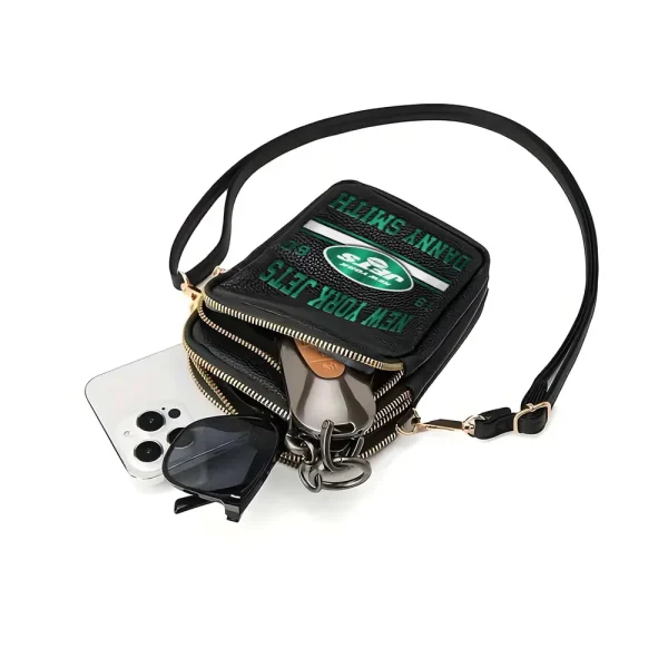 New York Jets Women's Leather Crossbody Bag S9CBB126 - Image 3