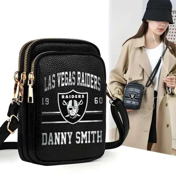 Las Vegas Raiders Women's Leather Crossbody Bag S9CBB134