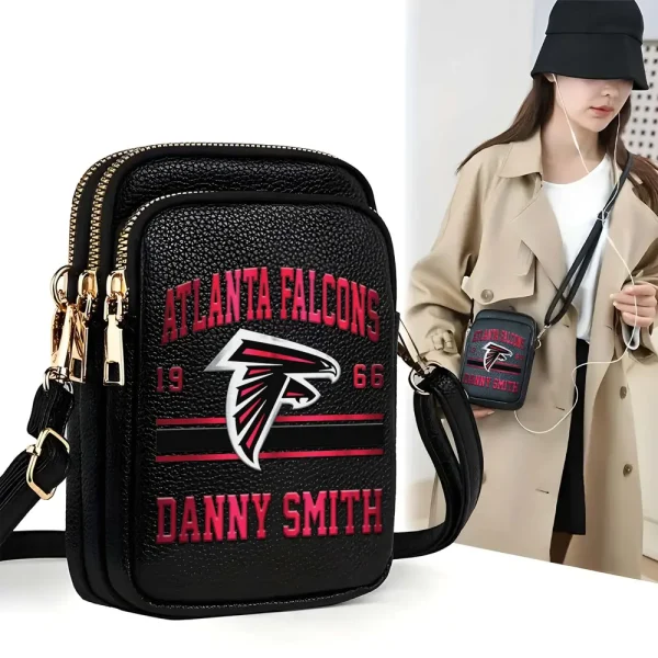 Atlanta Falcons Women's Leather Crossbody Bag S9CBB149