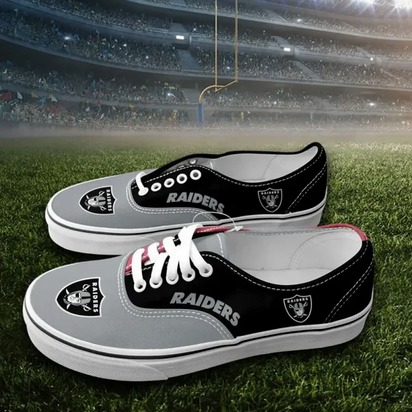 Las Vegas Raiders Vans Lace Shoes SPTVANLS017 - Image 2