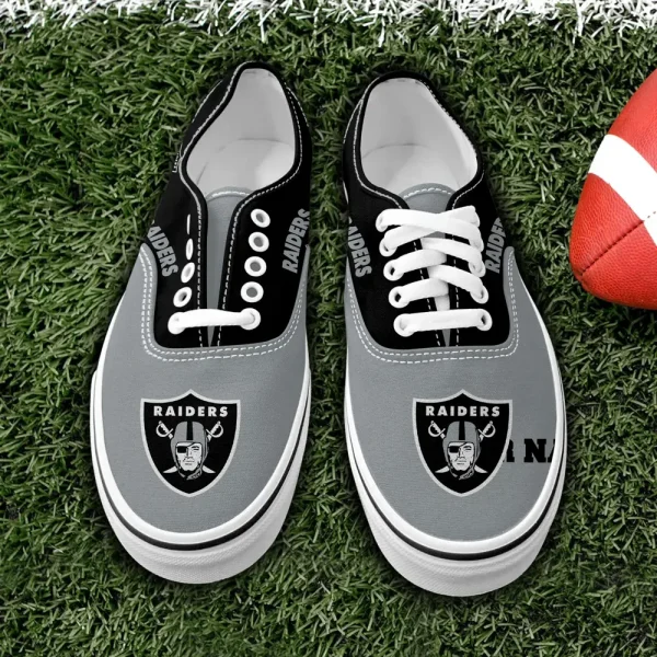 Las Vegas Raiders Vans Lace Shoes SPTVANLS017 - Image 3