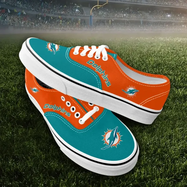 Miami Dolphins Vans Lace Shoes SPTVANLS019
