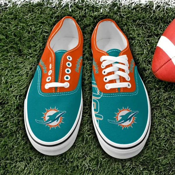 Miami Dolphins Vans Lace Shoes SPTVANLS019 - Image 2