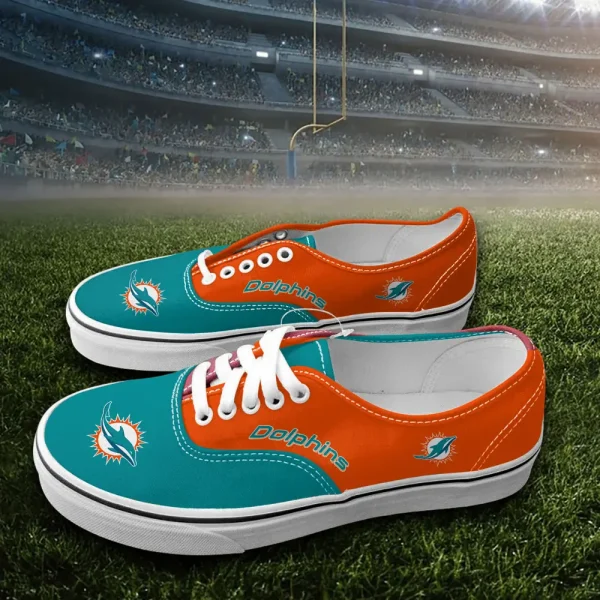 Miami Dolphins Vans Lace Shoes SPTVANLS019 - Image 3